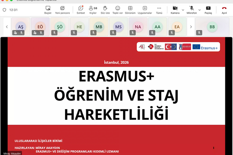 "Erasmus Bilgilendirme Toplantısı"